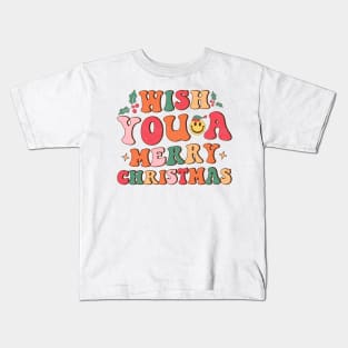 Wish You A Merry Christmas Kids T-Shirt